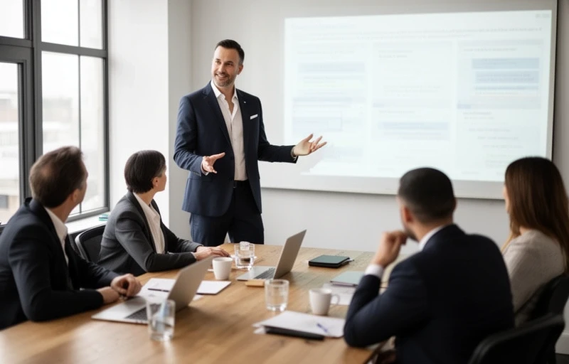 Präsentationstraining — professionell vor Gruppe sprechen